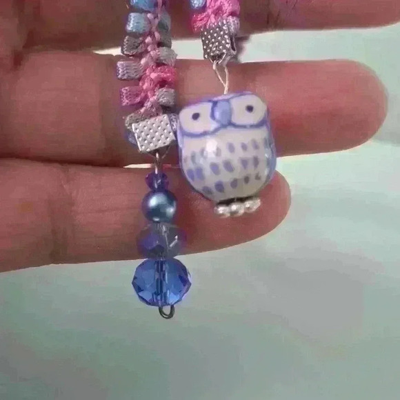 Buy one get 1 free Bookmark with beads and  ceramic owl accents - Picture 3 of 4